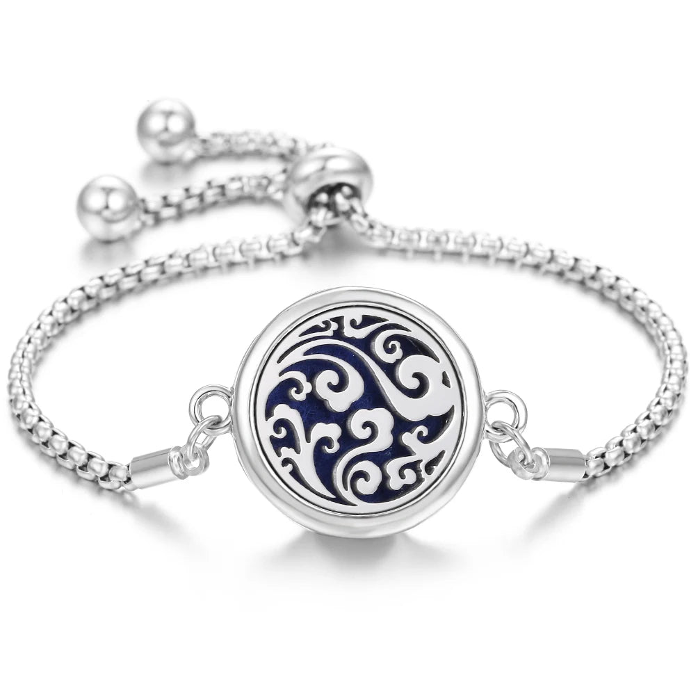 Nuevo brazalete de pulsera de aromaterapia con corazón de amor