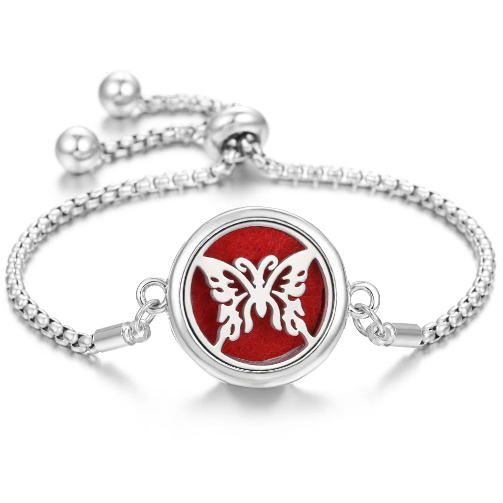 Nuevo brazalete de pulsera de aromaterapia con corazón de amor