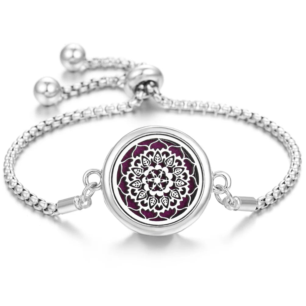 Nuevo brazalete de pulsera de aromaterapia con corazón de amor