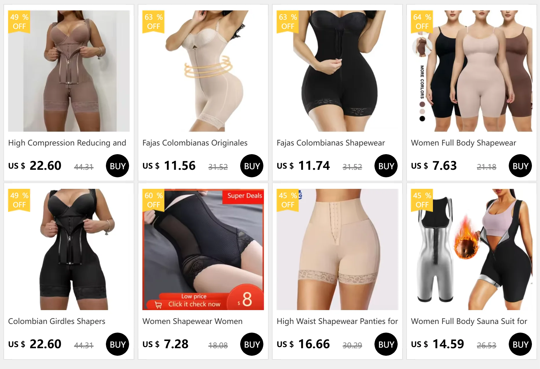 Women Full Body Shapewear Bodysuit for Belly Control Seamless Firm Waist Trainer Body Shaper Bodysuit