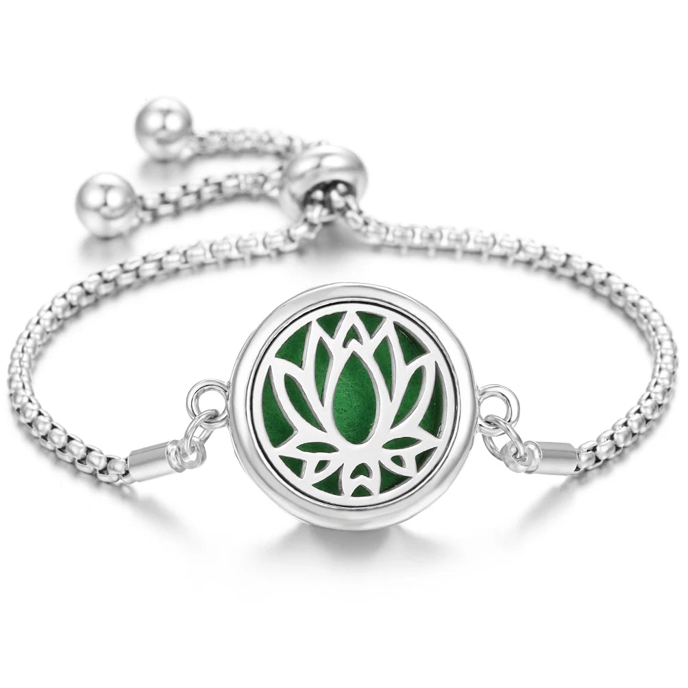 Nuevo brazalete de pulsera de aromaterapia con corazón de amor