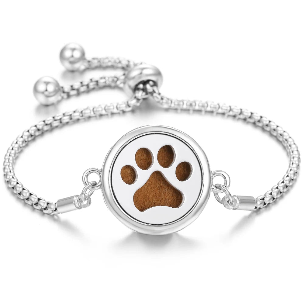 Nuevo brazalete de pulsera de aromaterapia con corazón de amor