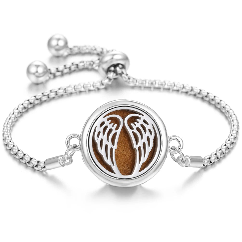 Nuevo brazalete de pulsera de aromaterapia con corazón de amor