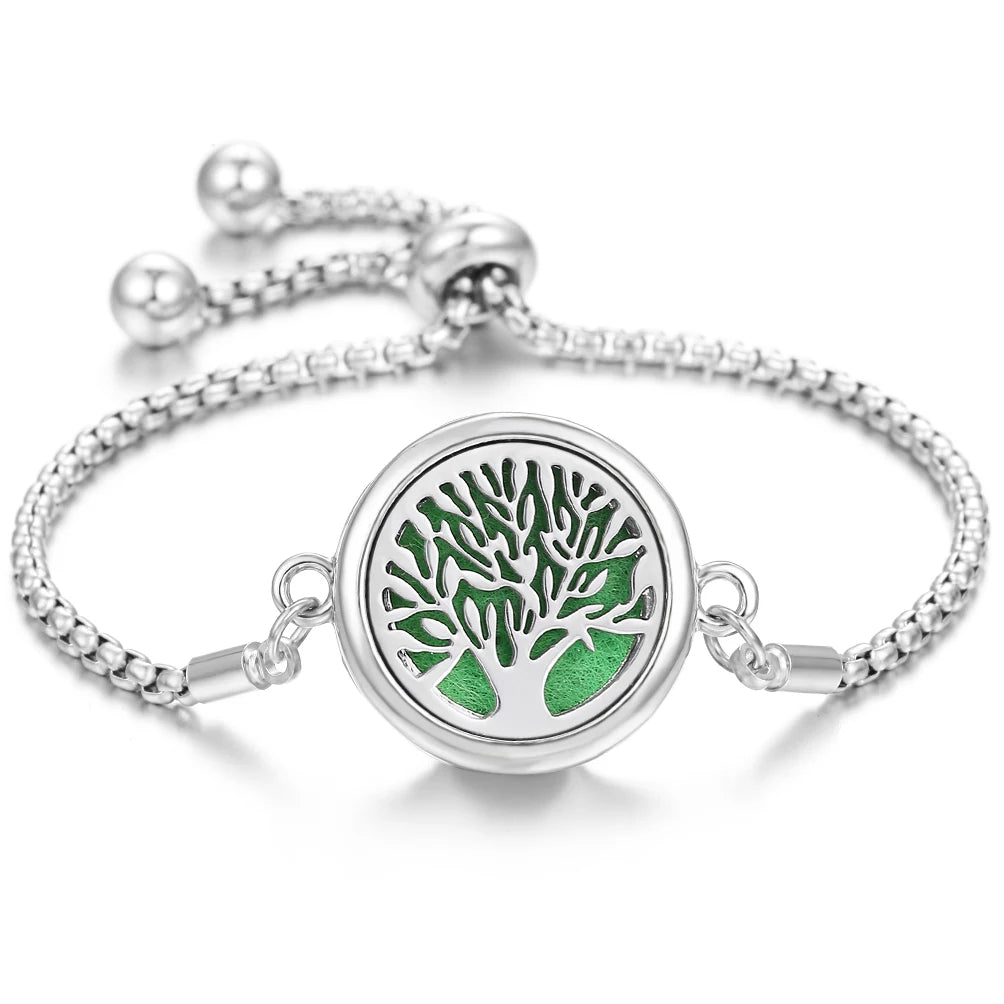 Nuevo brazalete de pulsera de aromaterapia con corazón de amor