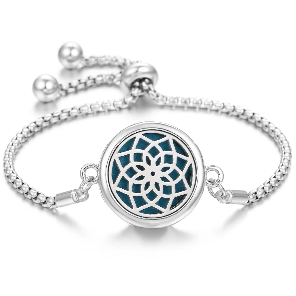 Nuevo brazalete de pulsera de aromaterapia con corazón de amor