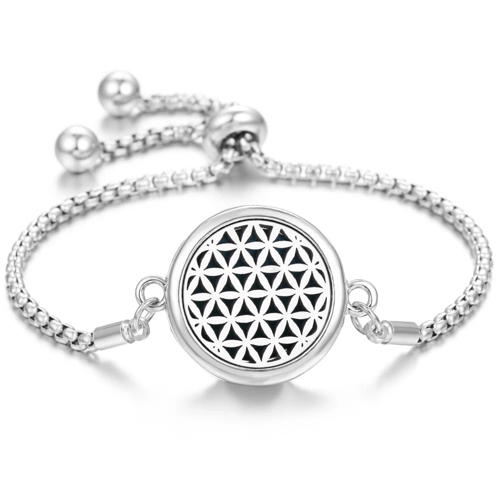 Nuevo brazalete de pulsera de aromaterapia con corazón de amor