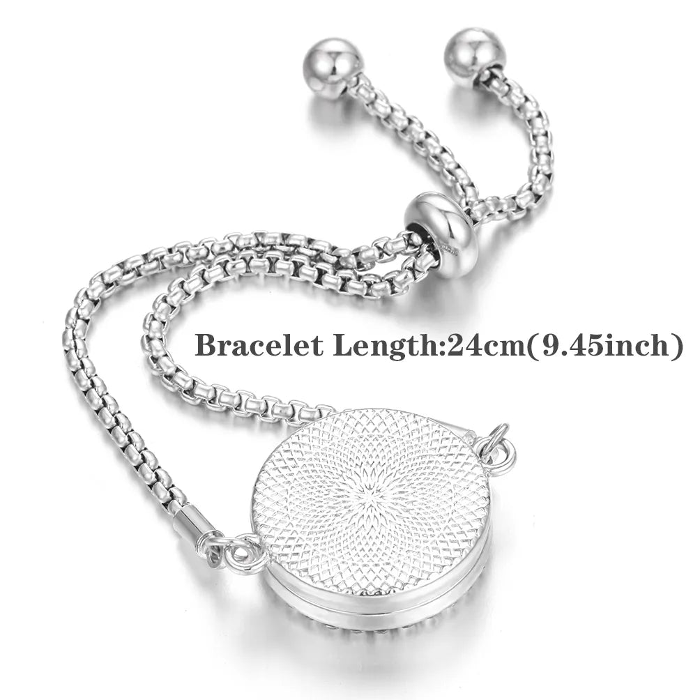 Nuevo brazalete de pulsera de aromaterapia con corazón de amor