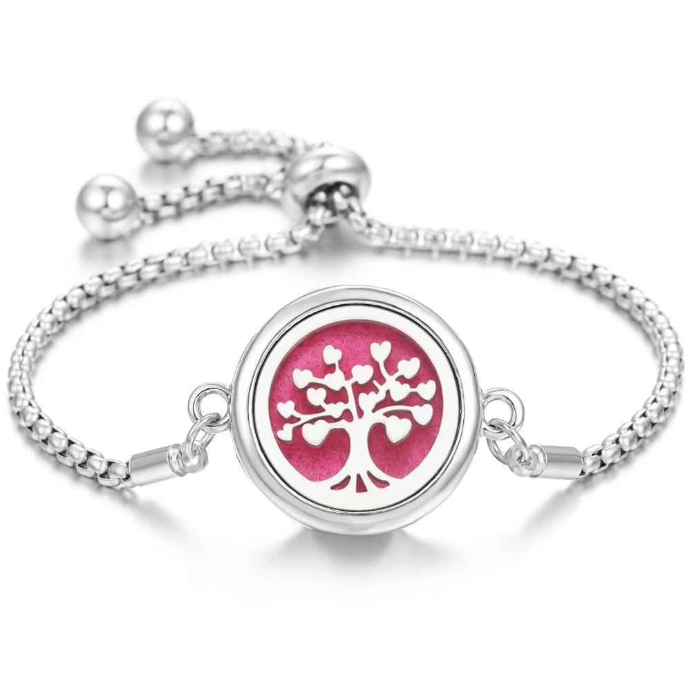 Nuevo brazalete de pulsera de aromaterapia con corazón de amor
