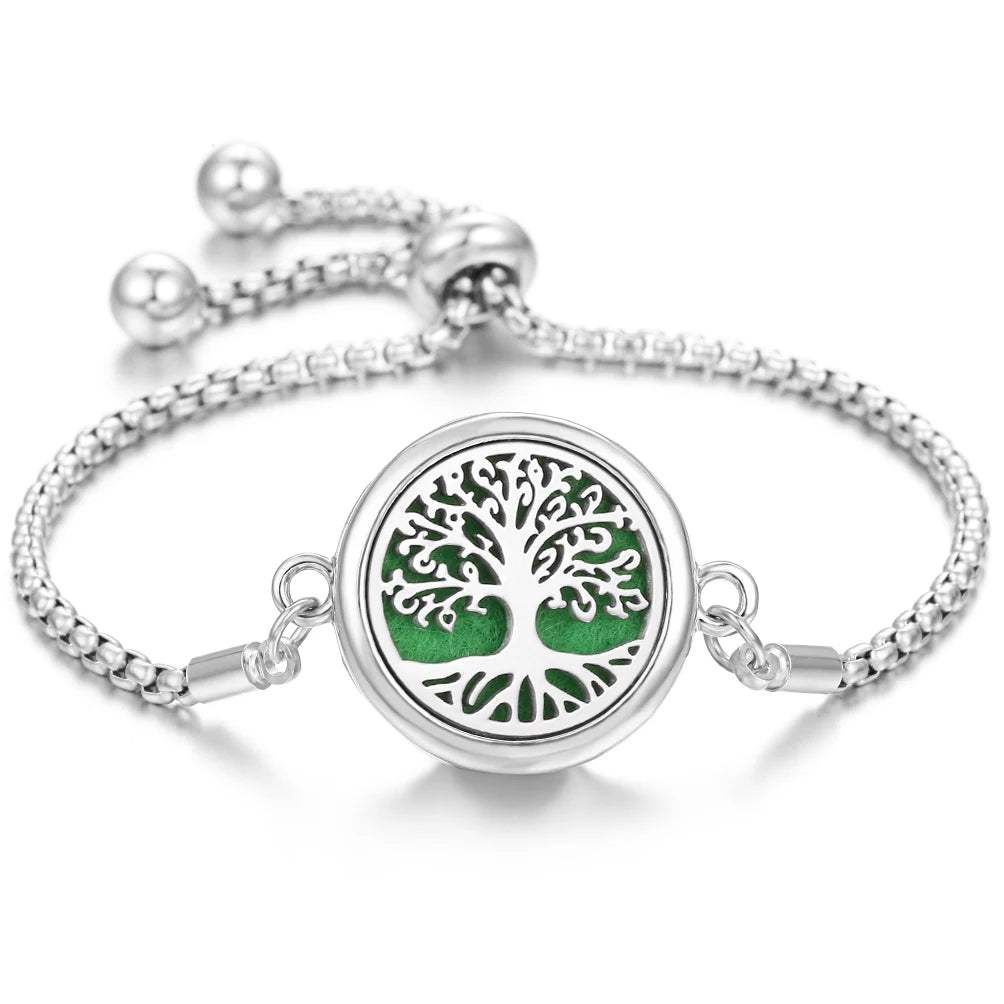 Nuevo brazalete de pulsera de aromaterapia con corazón de amor